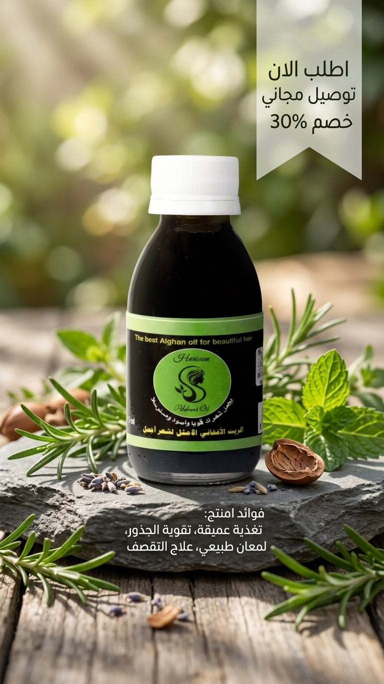 عرض زيت أفغاني خاص - اشتري 3 واحصل على 2 مجاناً من الزيت الافغاني المتفرد - متجر الزيت الافغاني الامثل للشعر